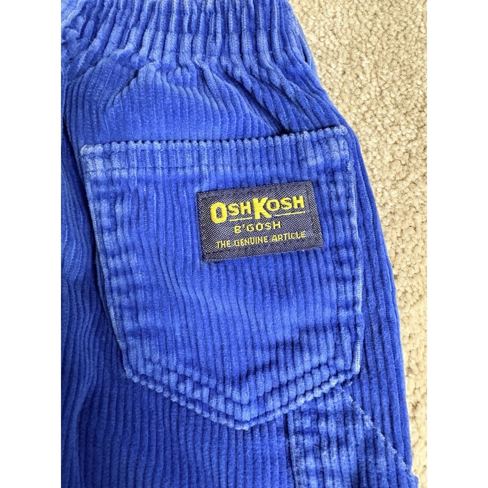 VTG OshKosh B'gosh boys size 2T blue Corduroy Pant‎ - Picture 4 of 7